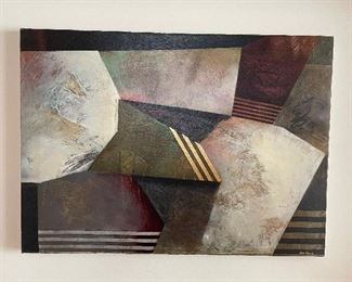 Rose Edwards "New Addition" painting (Retail $131),  24" x 17.25",  was $55, NOW $35