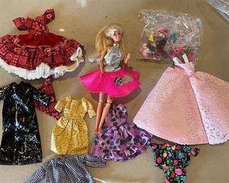 Barbie and handmade clothes,  was $24, NOW $15