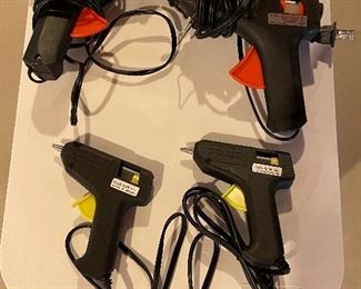 Orange and yellow handle glue guns - 4 available - $3 each