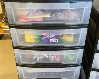 5 drawer black storage cabinet,  $14