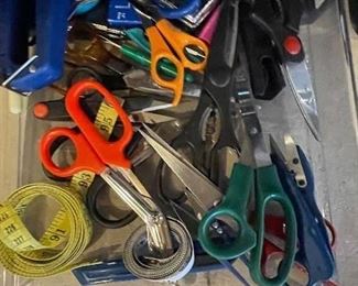 Craft drawer #8, Scissors and tape measures,  $10
