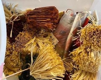 Raffia bunches, was $5, NOW $3