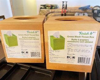 "Finish It" tissue box,  -2 available- was $5 each, NOW $4