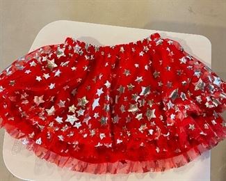 Red skirt w/ stars, three 18 mnth, three 24 months,  was $7 each, NOW $5 each