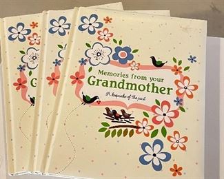 Memories from your grandmother book, 3 books available,  was $6 each, NOW $4 each