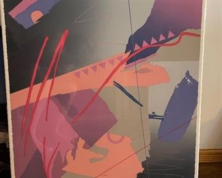 D. Frings "Twilight", 53/175 serigraph, 30" x 30", (Retail $350),  $95