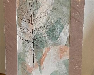 Frings "Timbrel Tree" Mixed media painting, 17" x 25",(Retail $210)  $75