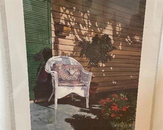 Harry Thompson "Wicker Chair", 113/250 limited edition print, 26" x 20",  $35