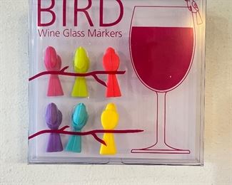 Bird wine glass markers, was  $4, NOW $3