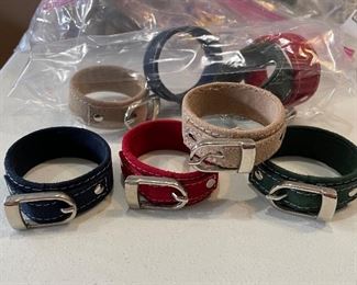 8 suede buckle napkin rings, was $10, NOW $6