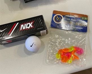 Nike NDX golf balls and markers,  was $5, NOW $4