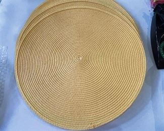 8 yellow place mats,  was $10, NOW $6