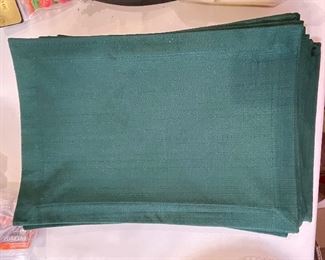 Green place mats, -2 sets of 8 green place mats, was $10/set, NOW $6/set