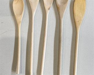 Wooden spoon set (5),  was $8, NOW $5