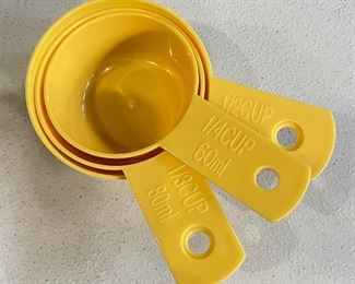 Yellow measuring cups,  was $4, NOW $3