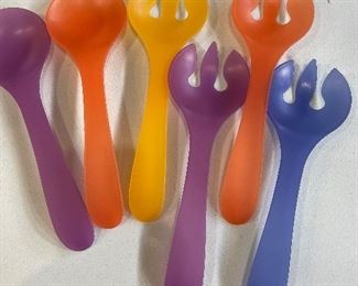 Colorful spoons and forks,  was $6, NOW $4