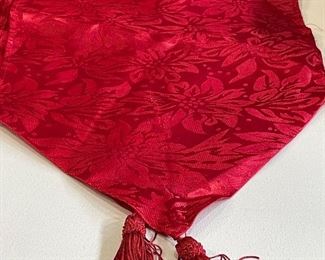 Red damask style table runner, was  $8, NOW $5