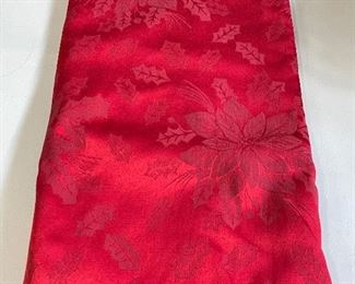 Red rectangle tablecloth, $8