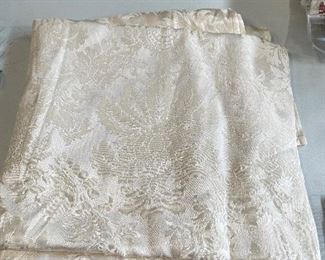 Creme color damask tablecloths - 3 available -  $8 each