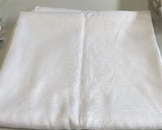 White tablecloth - 2 available - $7 each