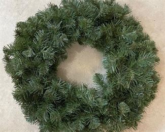 Green 20" wreath with white lights, was $9, NOW$6