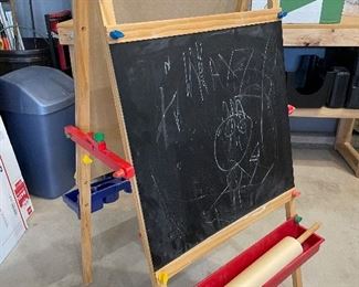 Chalkboard, dry erase board, Paper roll for coloring, was $20, NOW $14