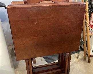 Set of 4 TV trays,  was $40, NOW $30