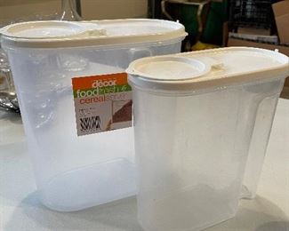 Foodfresh Cereal  server large, was $5, NOW $3 Foodfresh smaller cereal server, was $4, NOW $3