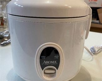 Aroma rice cooker + food steamer, $16