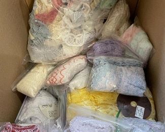 Large box of lace and trim,  was $20, NOW $14