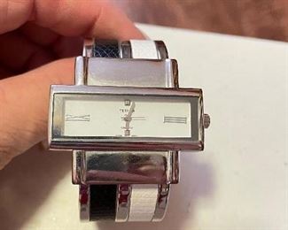 Terner Black and white cuff watch, $10