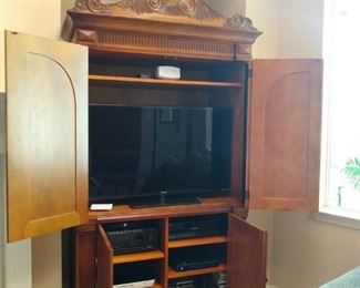 Open view of armoire