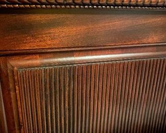 Up close view of headboard 