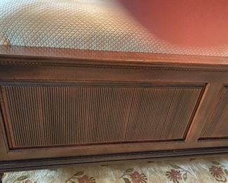 Footboard of king size bed