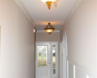 Modern Hallway Bedroom Lights — Two of  Many Lights We Have FOR SALE That Were Removed From Walls and Ceiling by Professional Electrician (Lights in Home Changed During Interior ReDesign)