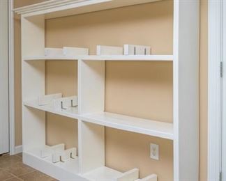 Custom Made Shelf Storage for Large Collection of 45 Music Albums & Records 