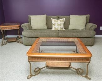 Matching Coffee Table & End Table + Sleeper Sofa 

