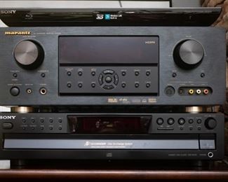 Marantz SR4002 7.1 Channel A/V Audio Video Surround Receiver

Sony CDP-CE375 5-Disc Carousel-Style CD Changer

Sony BDP-BX59 Blu-Ray Player