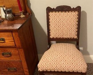 Pair Victorian side chairs