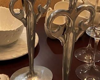 RWP Wilton 15" tall aluminum candleholders