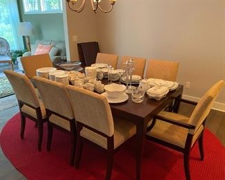 Kindell Furniture Dining (Grand Rapids) table, 42" x 72",  with two 21 inch leaves...opens to 93 inches and 114 inches for those large family gatherings