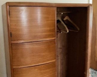 Tall solid wood armoire