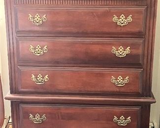 Cherry tall dresser 