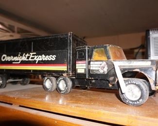 Overnight Express semi truck
