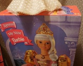 My Size Barbie and lamp shade