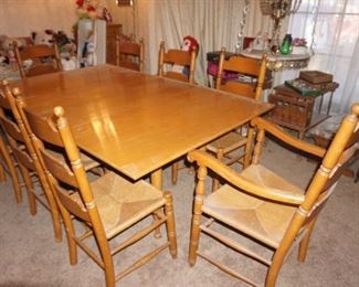 table with 8 chairs