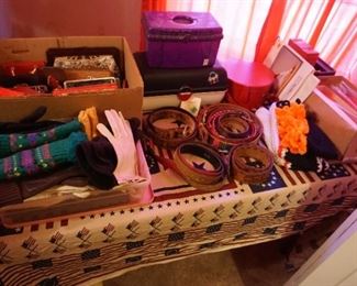 belts, gloves, wallets