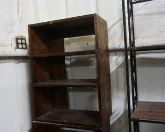 small rustic wood shelves