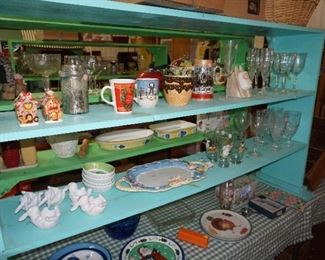 stemware, mugs, glassware