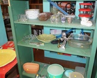 Tupperware, Pampered Chef, Pyrex, salad spinner, plastic ware